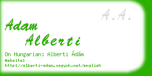 adam alberti business card